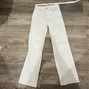 Abercrombie & Fitch Light Gray High-Rise Jeans